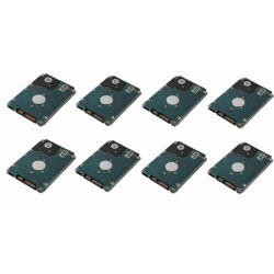 8x 8TB 7.2k 12Gbps NL SAS HDD NEW + Dell LFF HDD keret