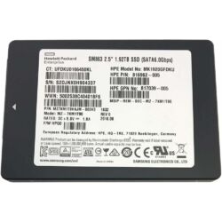 HPE OEM MK1920GFDKU Samsung SM863 MZ7KM1T9HAJM-000H3 1.92TB SATA 6Gbps Mixed Use 2.5" SSD NEW