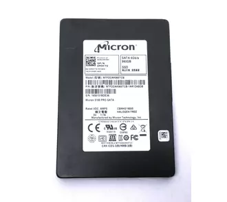 Dell OEM Micron 5100 PRO MTFDDAK960TCB-1AR1ZABDB 960GB SATA 6Gbps 2.5" Mix Use SSD