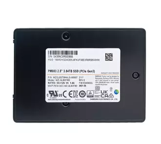 Samsung PM983 MZQLB3T8HALS-00007 3.84TB NVME U.2  2.5" SSD NEW