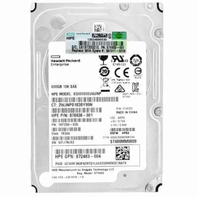 HPE OEM EG000600JWJNP Seagate ST600MM0009 600GB SAS 12Gbps 10K RPM 2.5