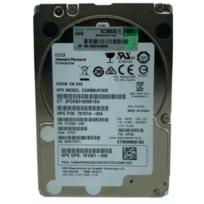 HP OEM EG0900JFCKB Seagate ST900MM0168 900GB SAS 6Gbps 10K RPM 2.5