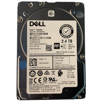 Dell OEM Seagate Exos ST2400MM0159 2.4TB SAS 12Gbps 10K RPM 256MB Cache 4Kn/512e 2.5