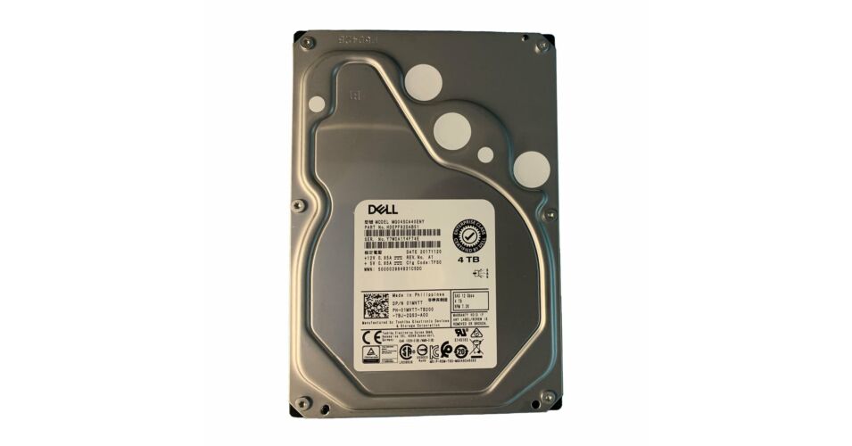 Dell OEM Toshiba MG04SCA40ENY 4TB NL SAS 12Gbps 7.2K RPM 3.5 1MVTT ...